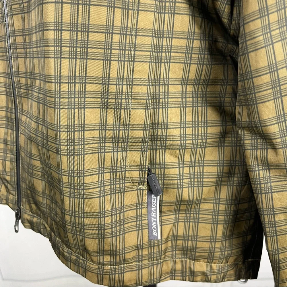 Women’s Bontrager Commuting Shell Rain Jacket,‎ Olive/Black Plaid, Size L